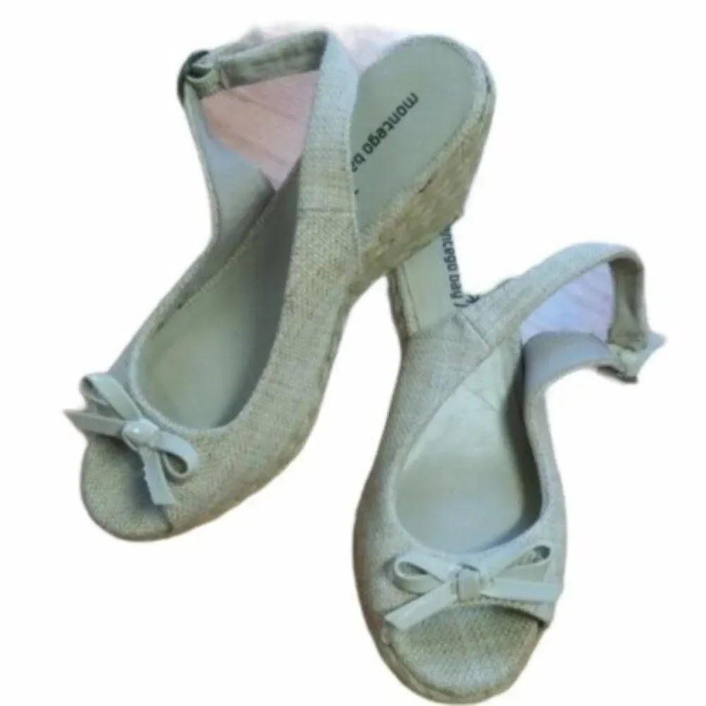 Montego Bay Club Espadrilles Wedges HEELS Shoes Slingback Women's WOMAN'S 6 ½